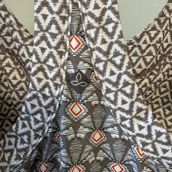 prAna Cali Dress Moonrock Geometric Racerback Athletic Dress (XS) - Picture 5 of 9